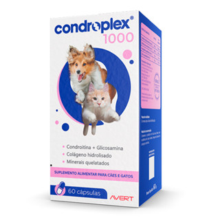 Suplemento Condroplex 1000 Cães E Gatos C/60 Capsulas em Oferta na Shopee