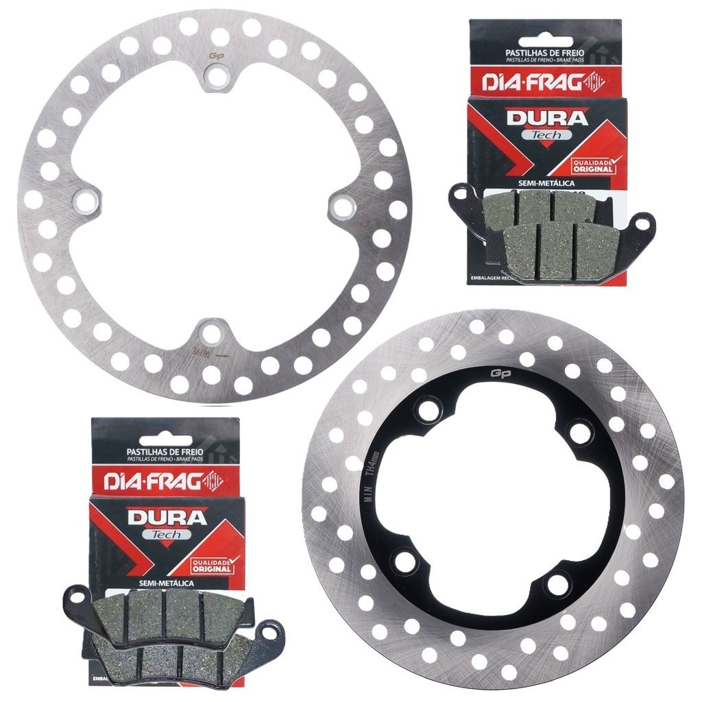 Kit Discos de Freio Xre 300 Abs 2019-2023 + Pastilhas Diafrag em Oferta na Shopee