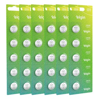 30 Baterias Pilhas Moedas Cr2025 3v 6 Cartelas Relógio Elgin em Oferta na Shopee