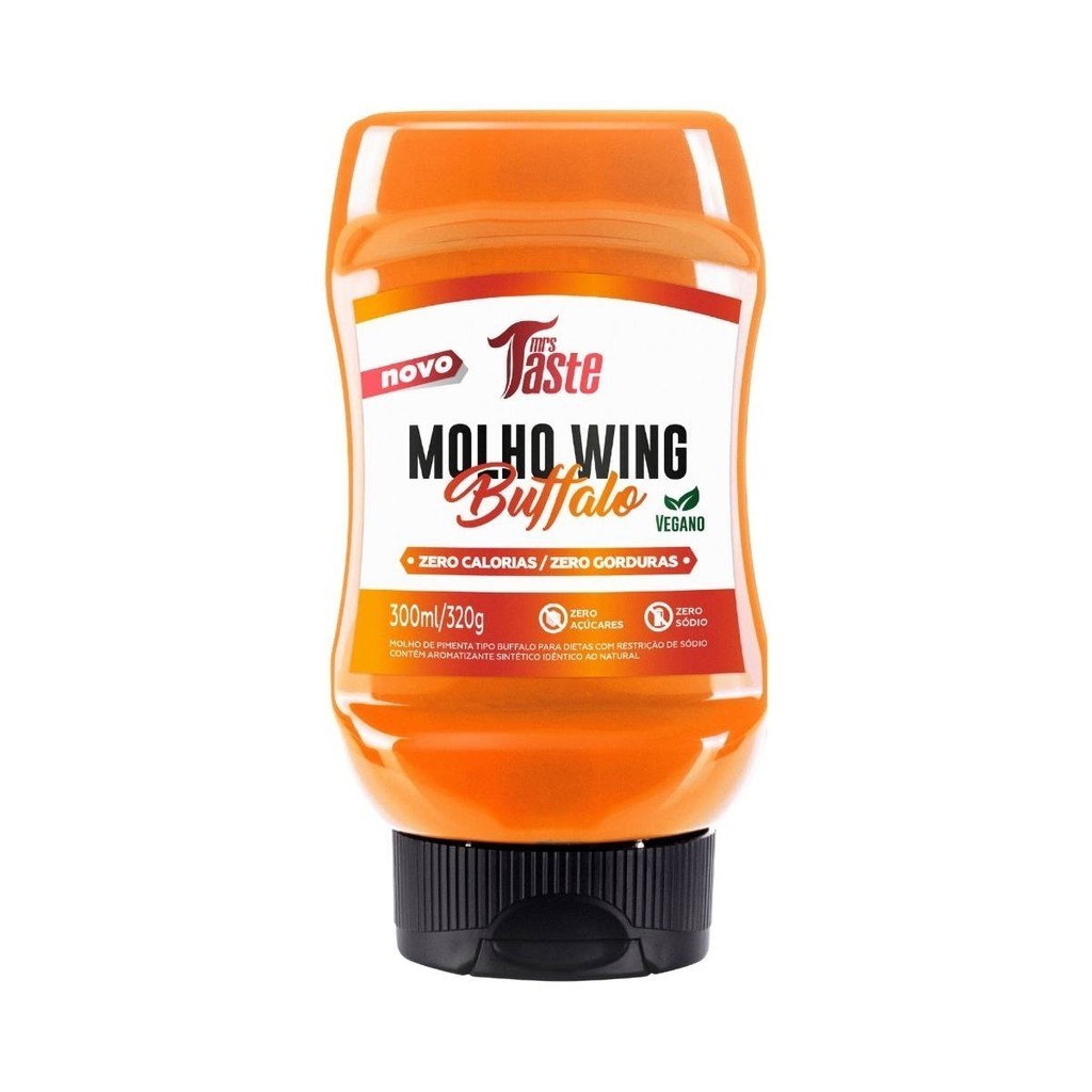 Mrs Taste Molho Wing Buffalo Vegano Zero Calorias 320gr