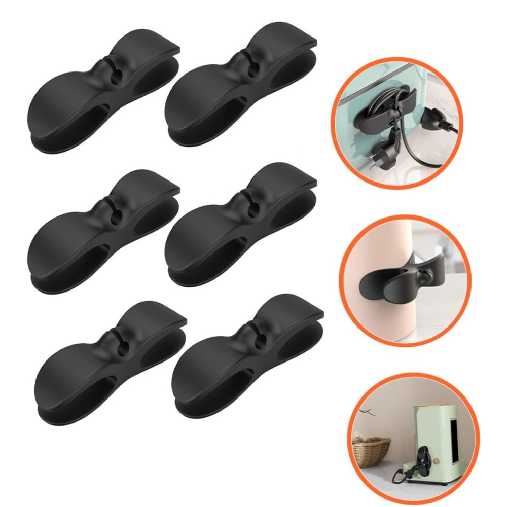 Kit 6 Suportes Do Cabo Clipe Universal O Invólucro Organizador Para Cabos De Armazenamento De Mixer Liquidificador