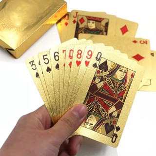 Baralho Dolar Dourado Ouro Folheado A Prova D