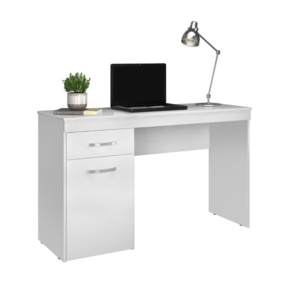 Escrivaninha Com 1 Porta 1 Gaveta Vitória New Branco Demóbile - Home & Living