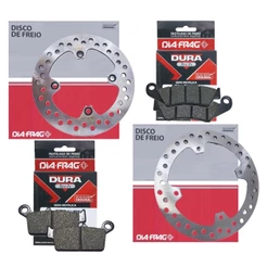 Kit Discos de Freio Xre 300 Sem Abs 2009-2018 + Pastilhas Diafrag