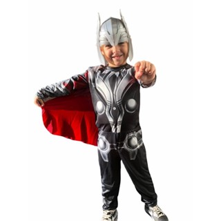 Fantasia Do Thor Longa Com Enchimento Roupa Infantil Com Mascara Plastica em Oferta na Shopee