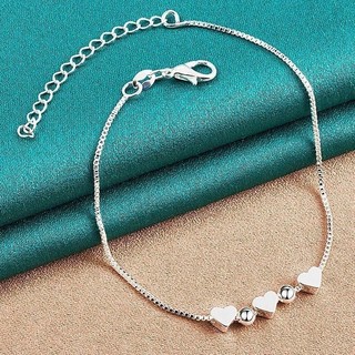 925 Coração De Prata Rodada Bead Box Cadeia Pulseira Para As Mulheres Da Festa De Noivado Casamento Charme Moda Jóias