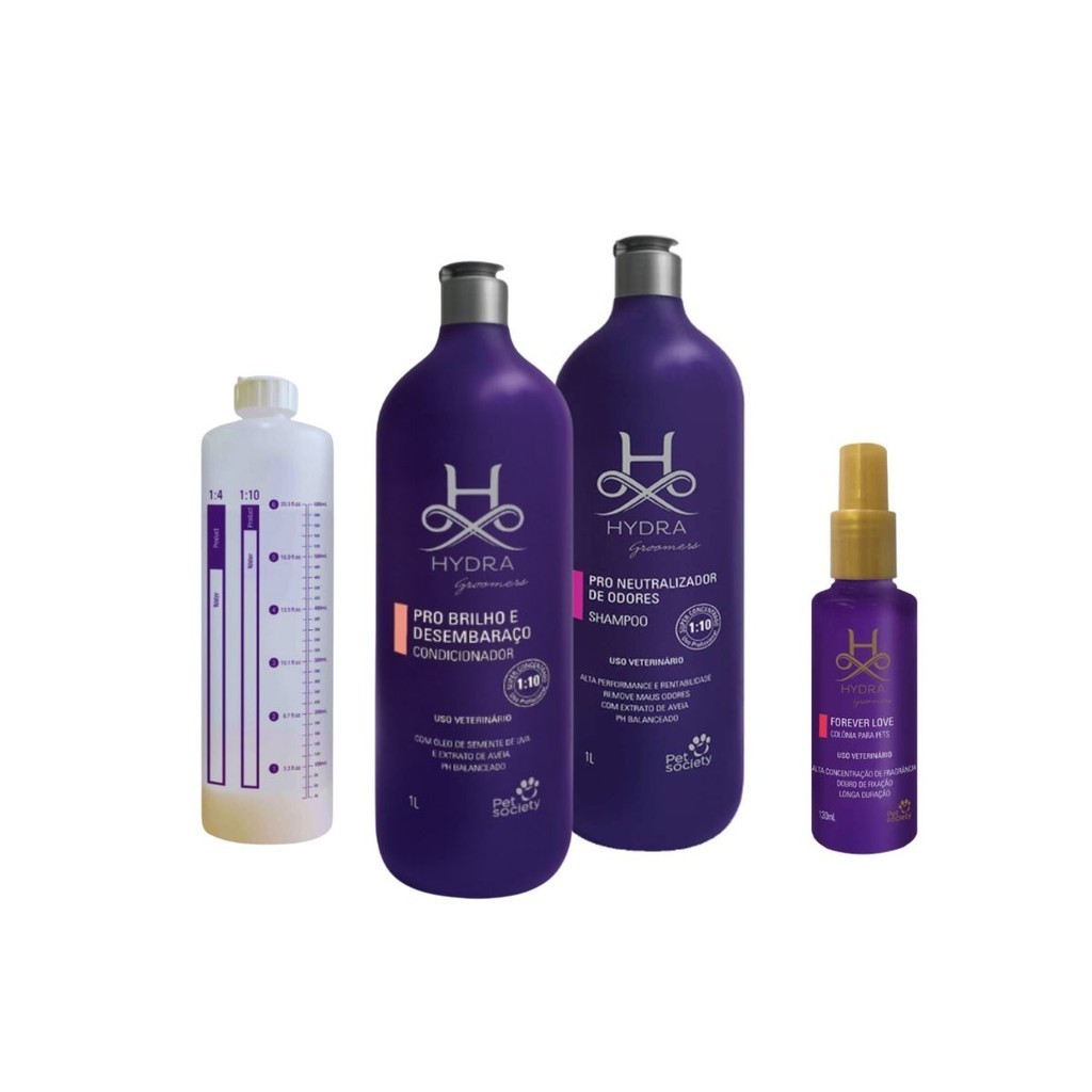 1 Neutralizador 1 Condicionador 1 Colônia Love 130ml 1 Frasco Diluidor Hydra em Oferta na Shopee
