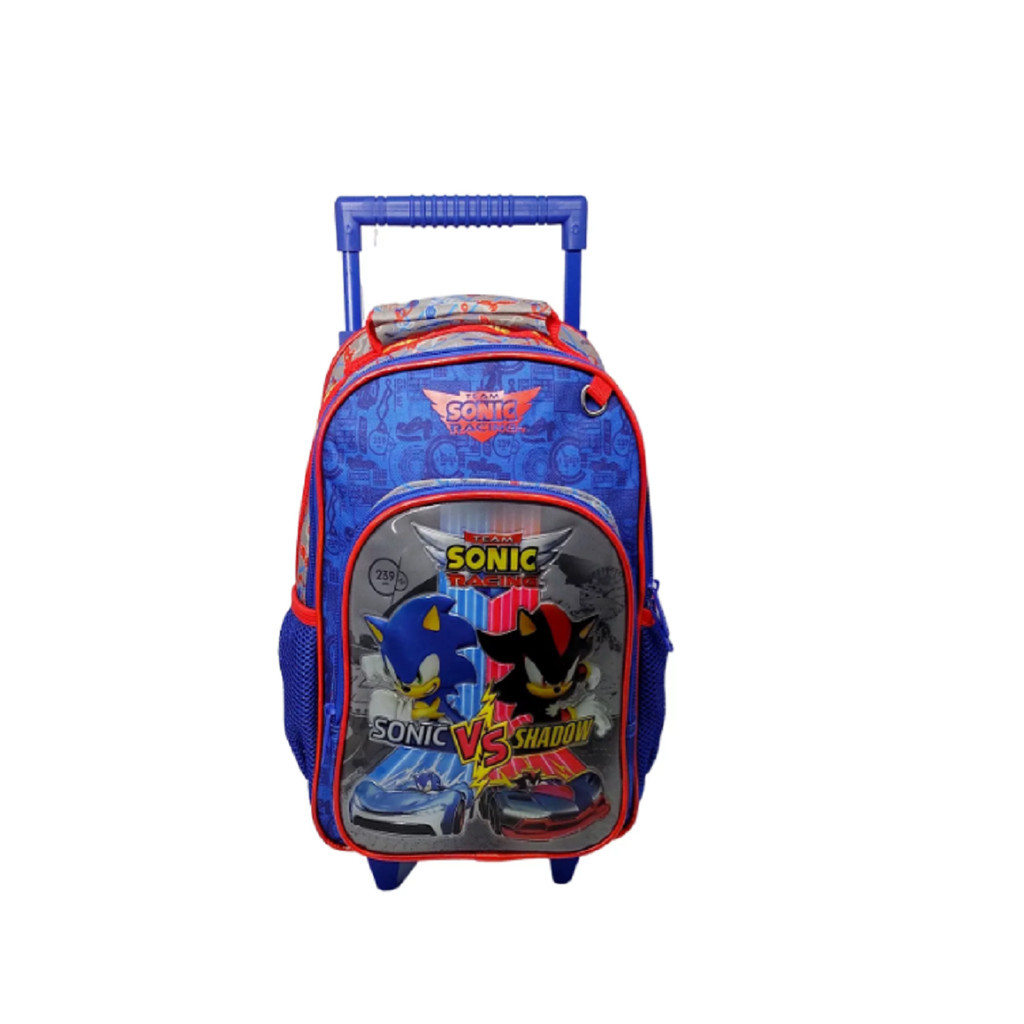 MOCHILA RODINHAS SONIC VS SHADOW PEQ 34CM SC22W80