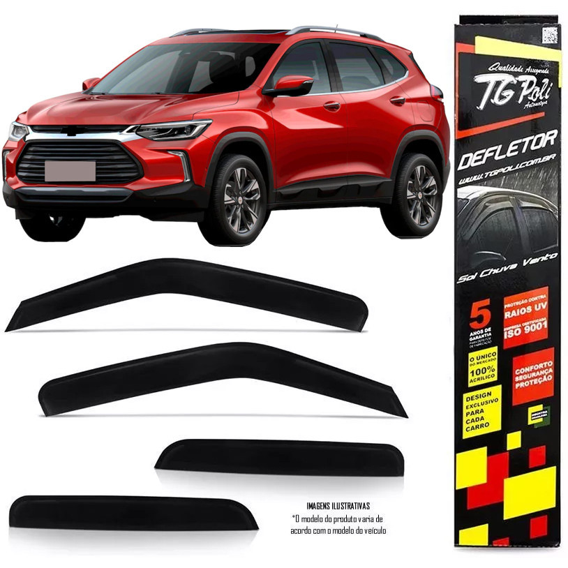 Calha Chuva Defletor TG Poli Chevrolet Nova Tracker 2020 Em Diante - 4 Portas