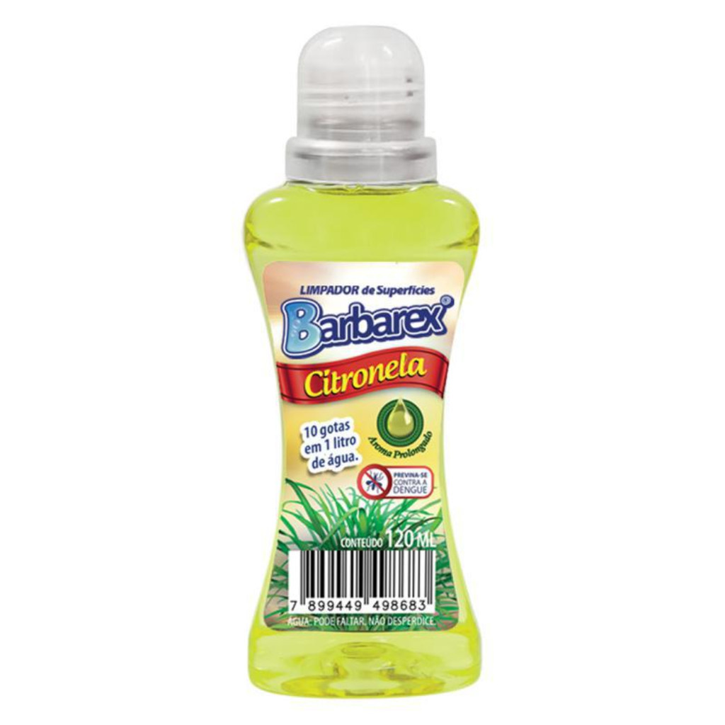 Limpador de superfícies citronela 120ml barabarex em Oferta na Shopee