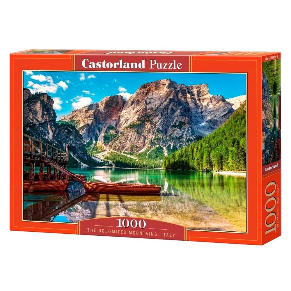 Puzzle 1000 peças Montanhas em Dolomitas - Imp. Castorland em Oferta na Shopee