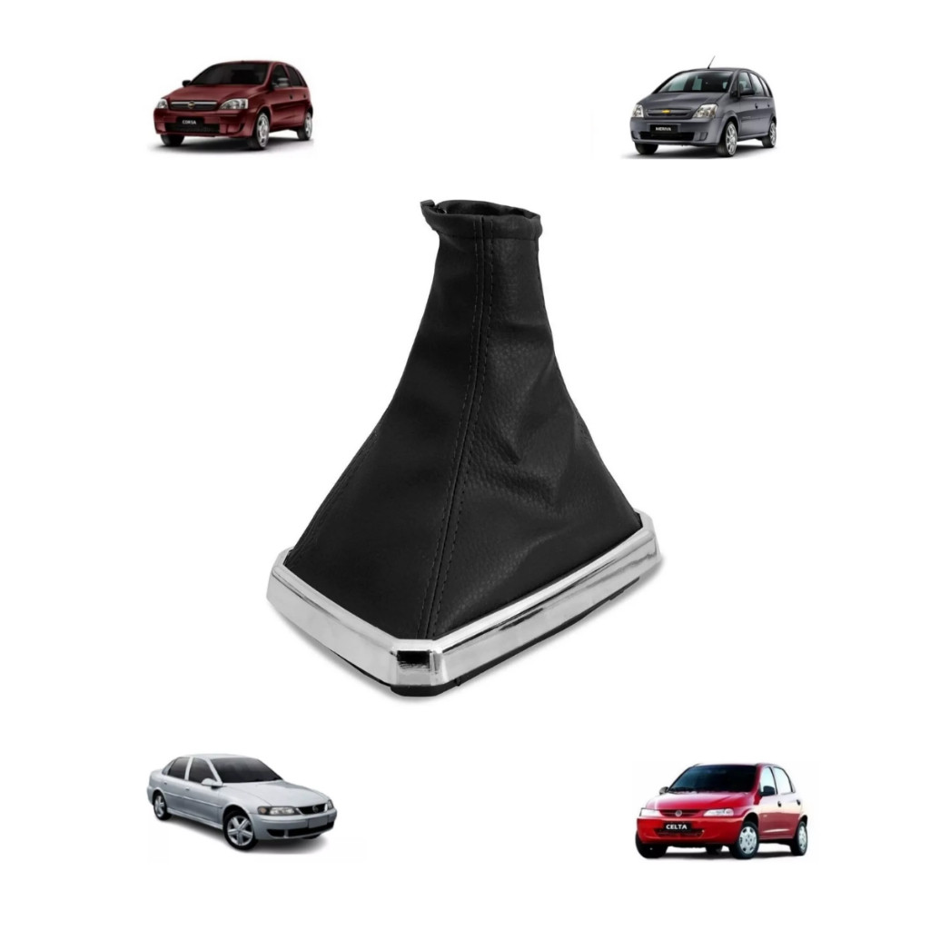 Coifa Cambio Napa Com Aplique Cromado Família Gm - Meriva, Corsa, Corsa Classic, Celta, Vectra, Montana