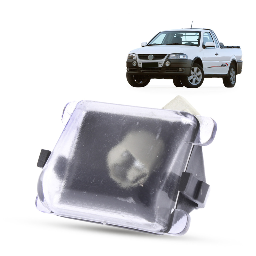 Lanterna Luz De Placa + Soquete Volkswagen Saveiro G2 G3 G4 1997 1998 1999 2000 2001 2002 2003 2004 2005 2006 2007 2008