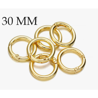 Kit 10 Argola Articulada Mosquetão 30mm /bolsa / chaveiro/ coleira/ artesanato em geral em Oferta na Shopee