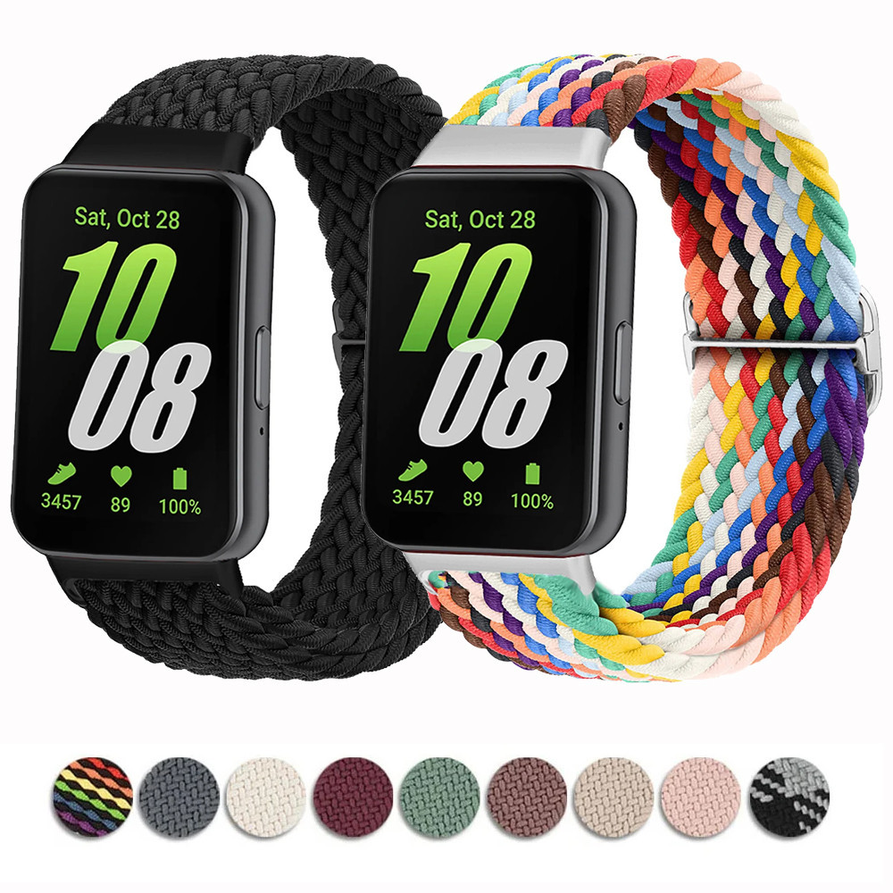 Pulseira para para Samsung Galaxy Fit 3 SM-R390 de Nylon de Trançada
