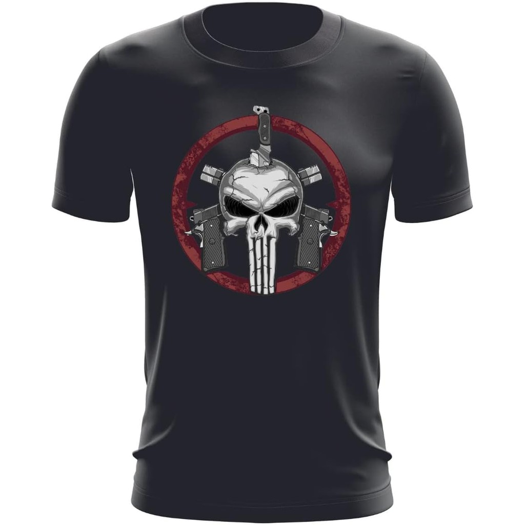 Camiseta Militar Operacional BOPE Faca Na Caveira Skull Blusa Unissex