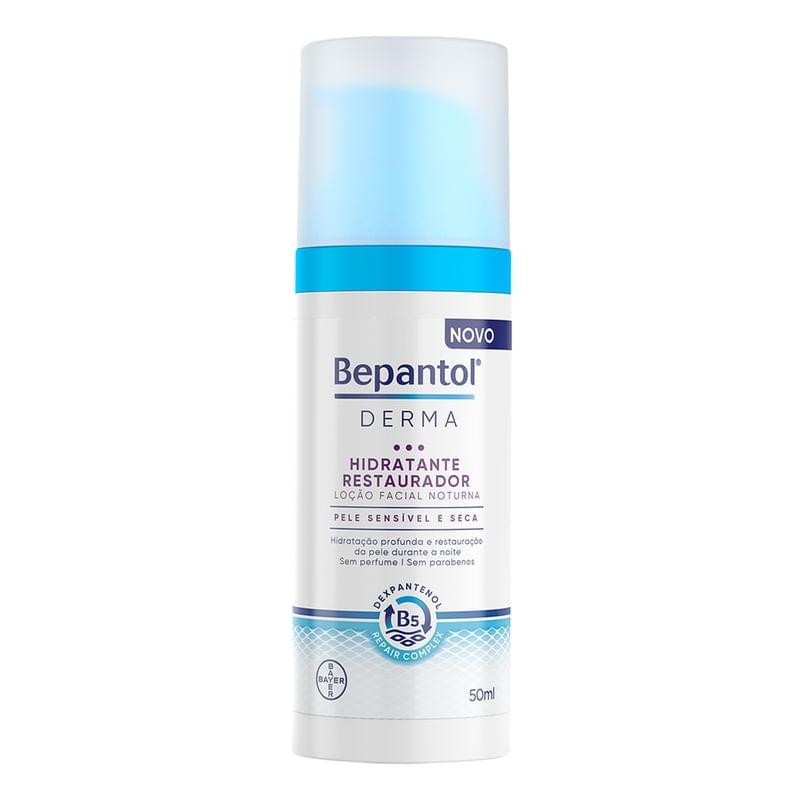 Loção Facial Bepantol Derma Restaurador Noturno 50ml
