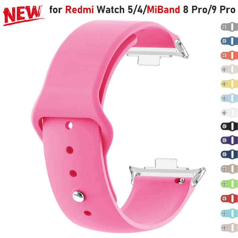 Pulseira De Silicone Para Redmi watch 4 5 SmartWatch Xiaomi Mi Band 8 Pro/9 Substituição Acessórios em Oferta na Shopee