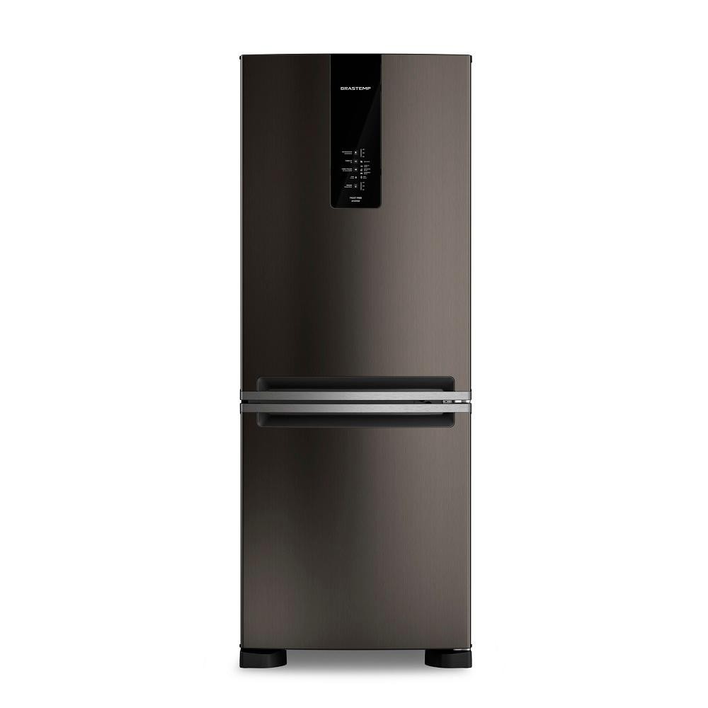 Geladeira Brastemp 447 Litros Frost Free Inverse com Smart Flow e Fresh Box Black Inox BRE57FE - 127V

 - Home Appliances