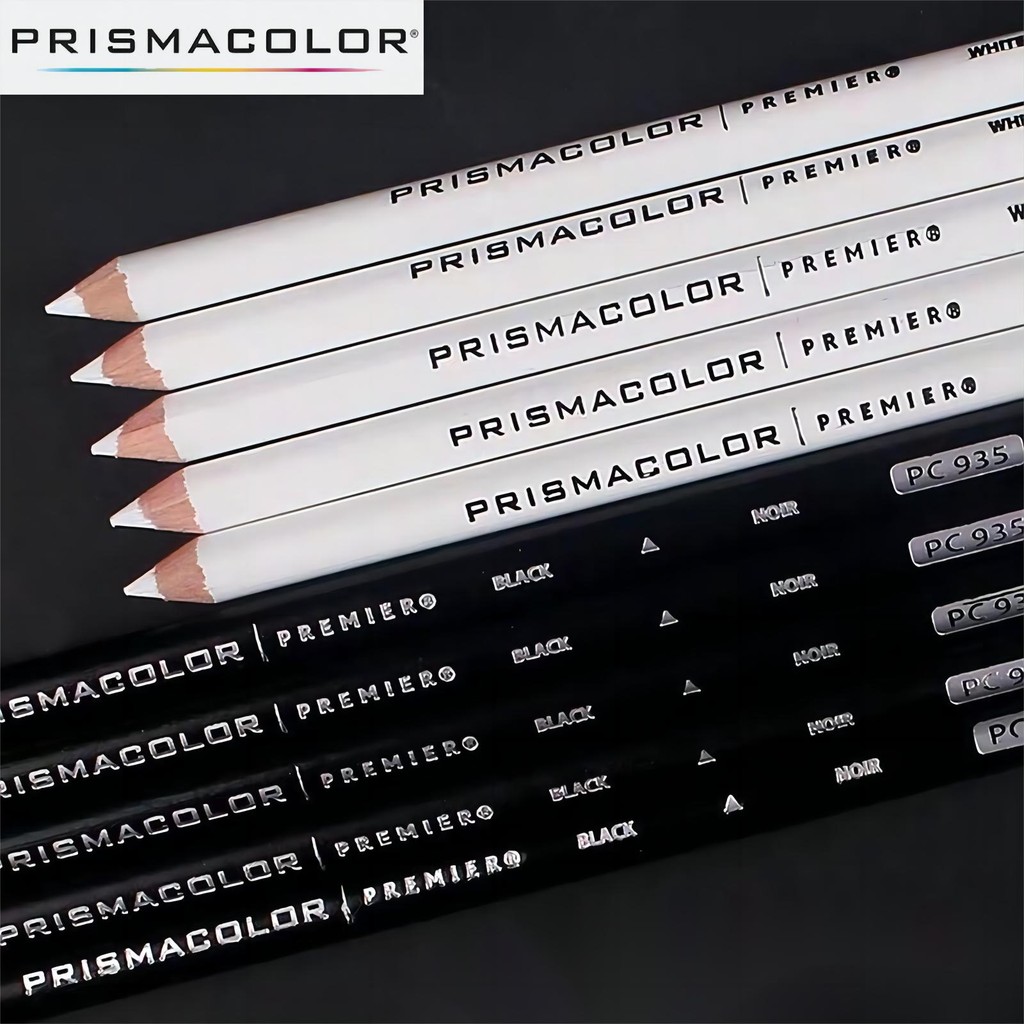5 Peças PRISMACOLOR Premier Núcleo Macio Lápis De Cor Arte Profissional Preto Branco Pintura Suprimentos De Desenho