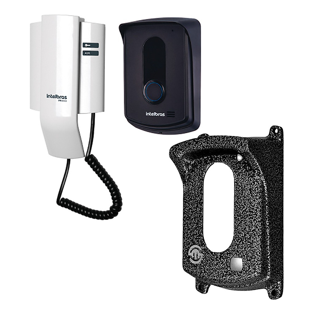 Porteiro Interfone Residencial Ipr8010 Intelbras + Protetor