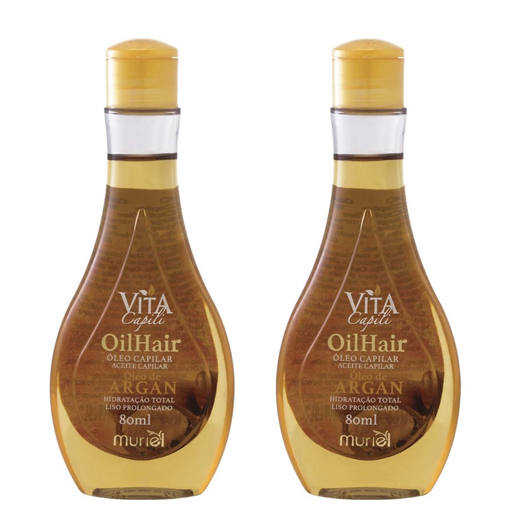 Kit 2 und Óleo Capilar Vita Capili Argan 80ml em Oferta na Shopee