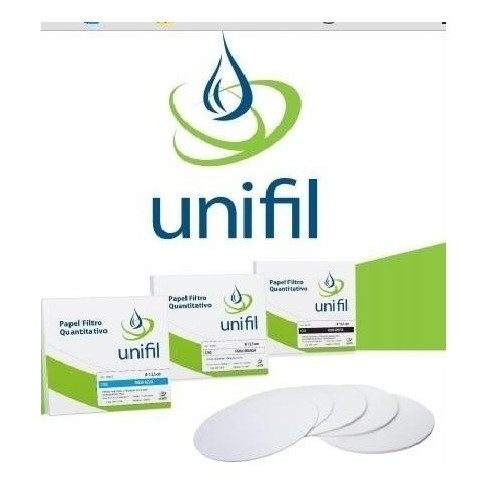 3pct Papel Filtro Quantitativo F/ Preta/rapida 12,5cm 100un