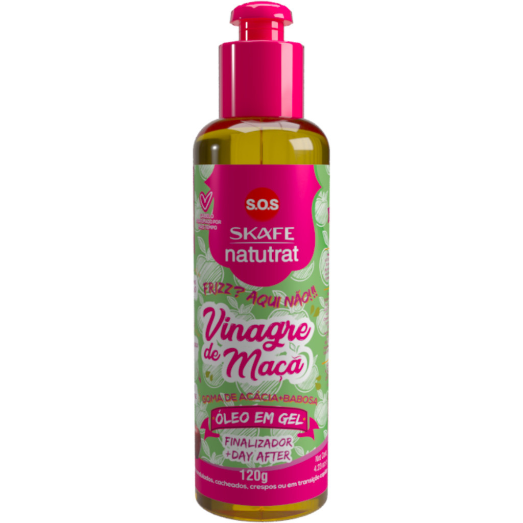Óleo em Gel Natutrat S.O.S Vinagre de Maçã 120g Para Cabelo em Oferta na Shopee