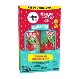 Kit Shampoo Condicionador Morango Kids Hidratação Salon Line em Oferta na Shopee