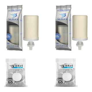 Kit 2 Velas Tripla Ação Filtro De Barro + 2 Boias Stéfani em Oferta na Shopee