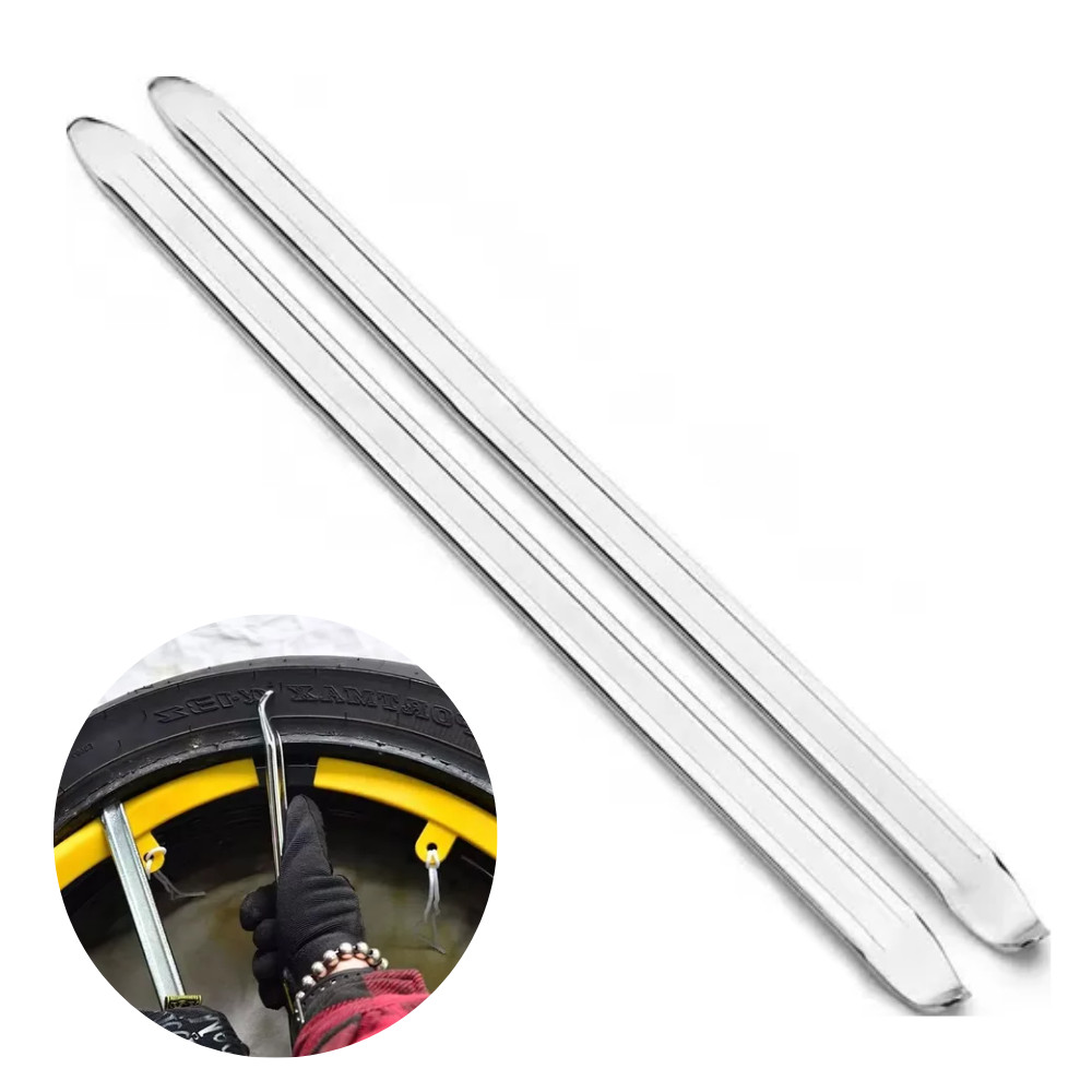 Kit 2 Espátula Chata 18 Pol Desmontar Pneu Moto 45cm Oficina Borracheiro Borracharia