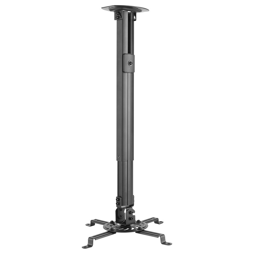 Suporte de Teto para Projetor com Extensor, Suporte Até 13,5kg, Rotação 360°, Preto, PRO1100B, ELG