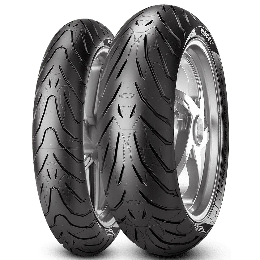 Par de Pneu Mt07 Mt09 Z900 Z800 120/70 180/55 Pirelli Angel ST ORIGINAL