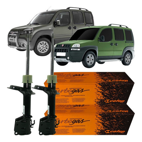 Kit Amortecedor Cofap Dianteiro Doblo Adventure 1.8 8v 2008
