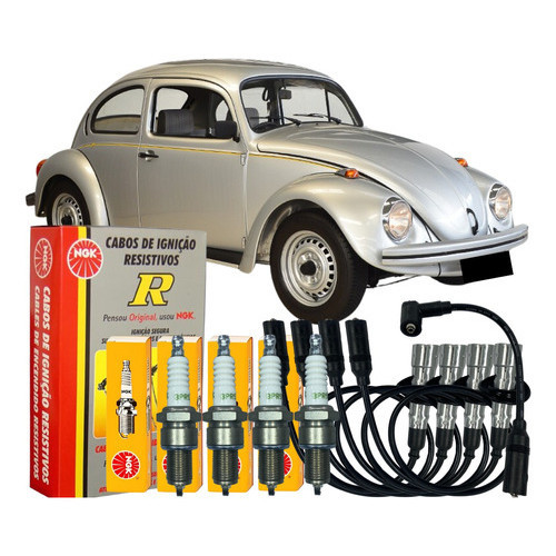 Jogo Cabos Velas Ignição Kombi Fusca 1.6 8v
