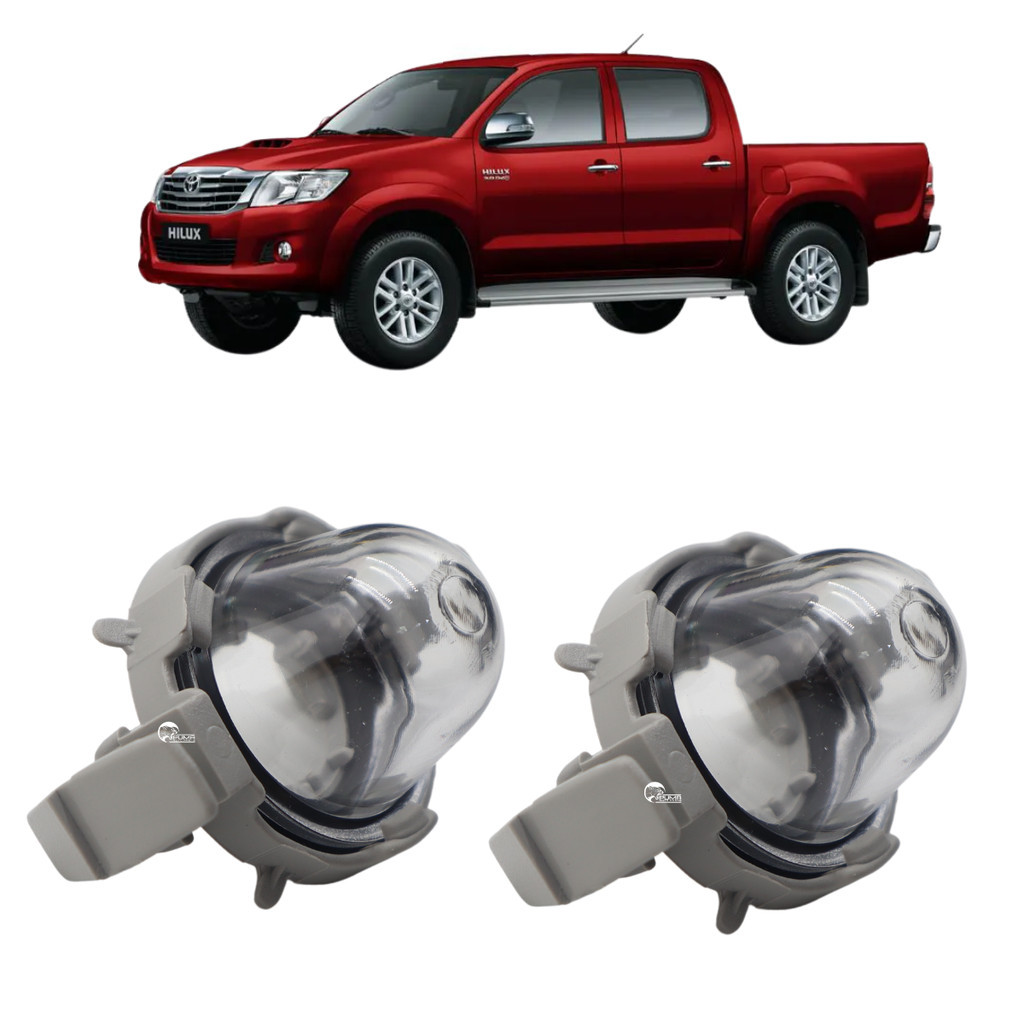 Kit 2 Lanternas de Placa Toyota Hilux 2005 2006 2007 Até 2014