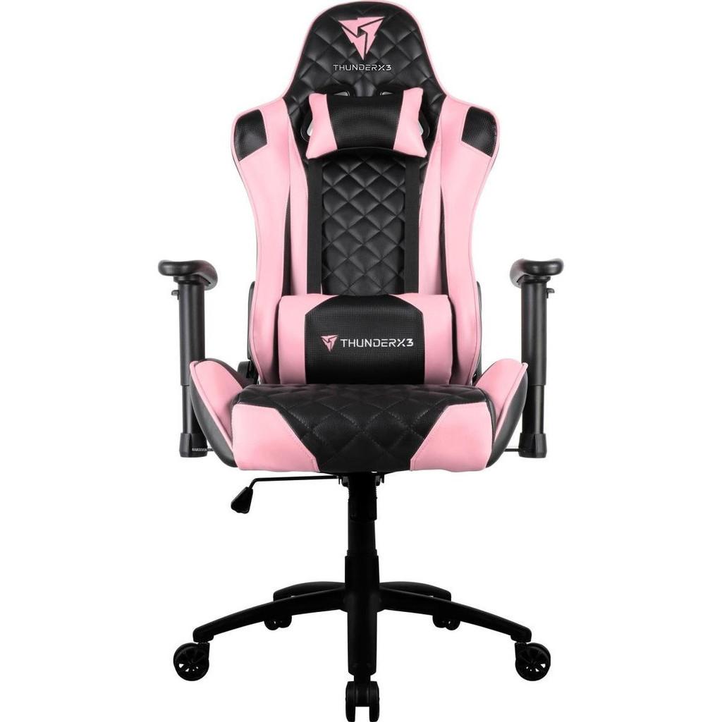 Cadeira Gamer Profissional Tgc12 Thunderx3 Cor Rosa Material