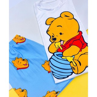Pijama Baby Doll Manga Curta Personagens Ursinho pooh em Oferta na Shopee