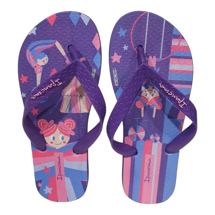 Chinelo Infantil Menina Grendene Ipanema Temas 25479 Com Estampas Coloridas - Baby & Kids Fashion