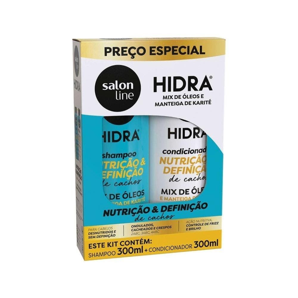 Kit Hidra Salon Line Nutrição E Definição (SH+CD) 300ml em Oferta na Shopee