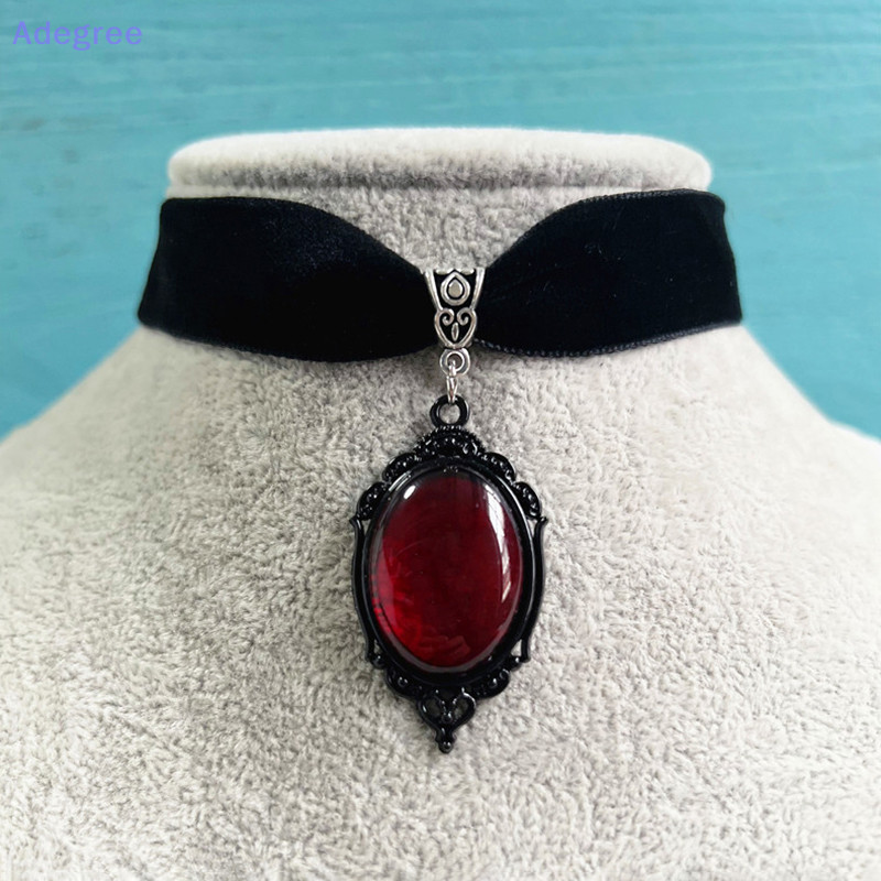 Adegree Gothic Vampiro Cameo Pingente Gargantilha Gótica Colar De Veludo Para Mulher De Jóias De Feitiçaria Presentes Novo em Oferta na Shopee