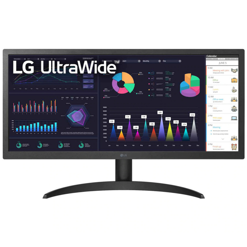 Monitor LG Ultrawide 26" IPS FULL HD 21:9 com AMD Freesync - 26WQ500-B.AWZM