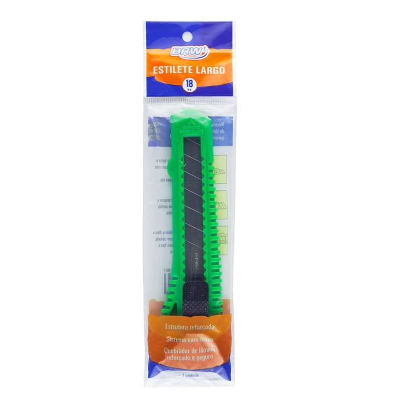 Estilete largo plástico 18mm ES1801 BRW - Stationery