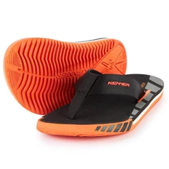 Chinelo Kenner Kick S Up Masculino - Preto e Laranja