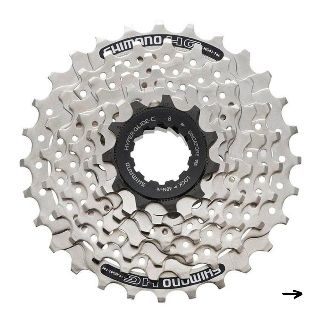 CASSETE 7V SHIMANO CS-HG41 11/28D - PRATA em Oferta na Shopee