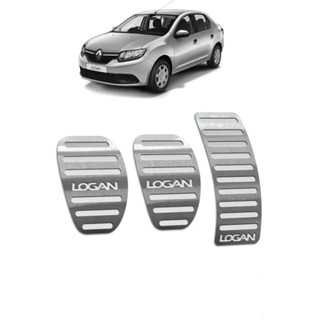 Pedaleira Logan 14/19 Manual Aço Inox - Não fura o pedal em Oferta na Shopee