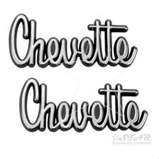 Par Emblemas Chevette Tubarão 1973 À 1977 - Modelo Original em Oferta na Shopee
