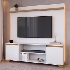Rack com Painel para TV Até 50 Polegadas Benevello 2 Portas