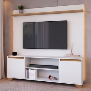 Rack com Painel para TV Até 50 Polegadas Benevello 2 Portas em Oferta na Shopee