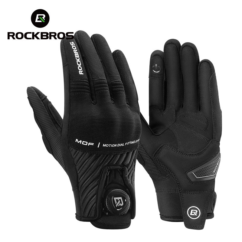 Luvas De Motocicleta ROCKBROS Com Fivela Ajustável Rápida Bicicleta À Prova De Choque Ciclismo Tela Sensível Ao Toque em Oferta na Shopee